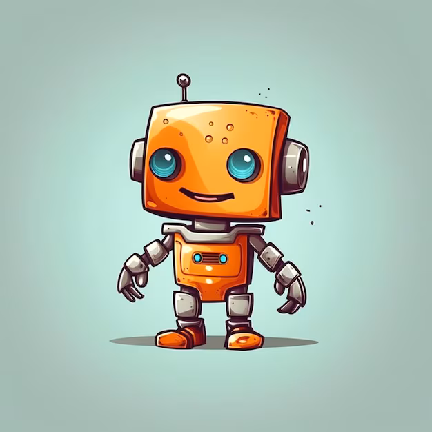 KI-Roboter liest Trends und Statistiken