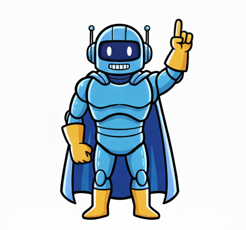 Callagent robot pointing up