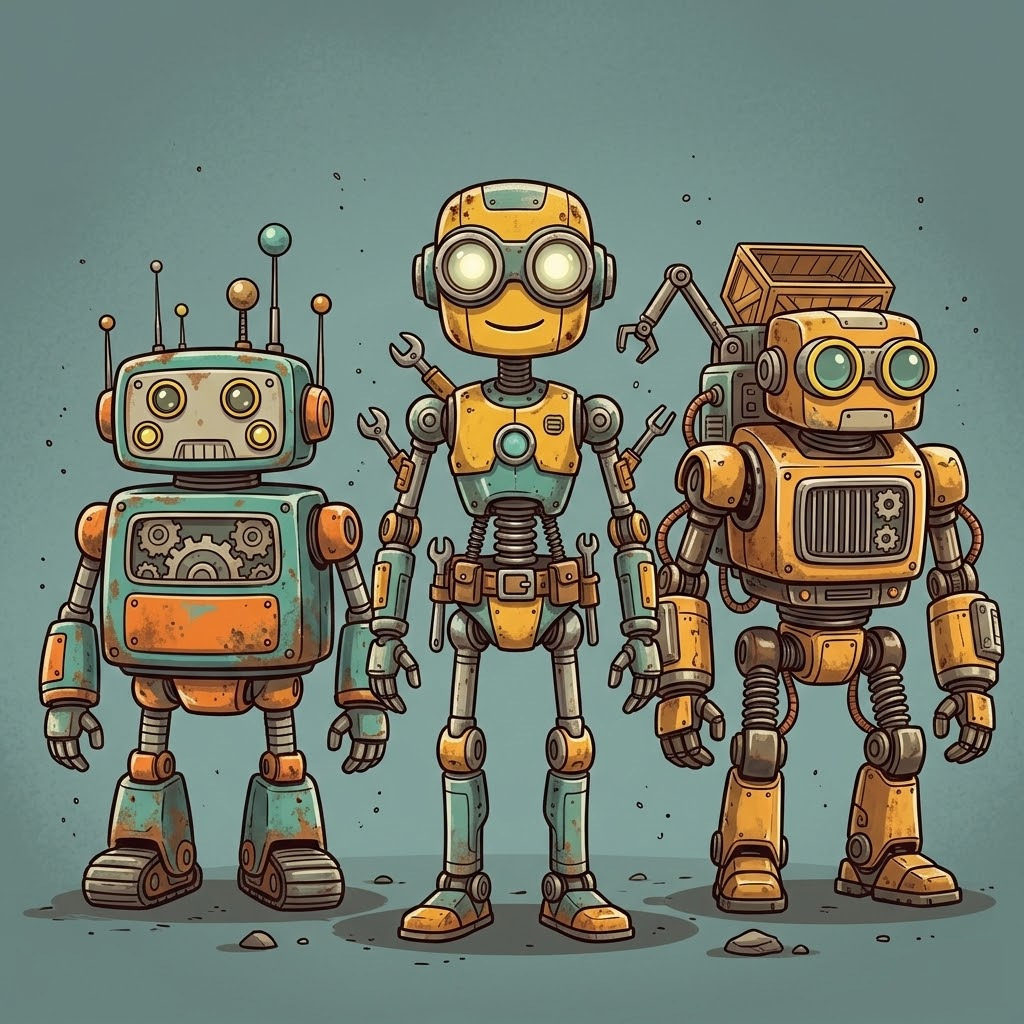 AI phone agent team at work with headsets